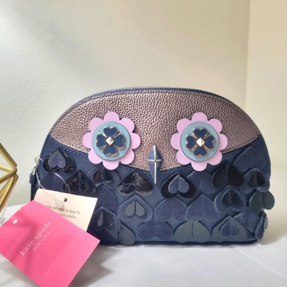 NEW Kate Spade Medium Dome Cosmetic Zibbi Makeup Pouch